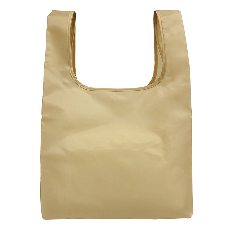 ラクスルクラフツ ECO コンパクトマイバッグ M ベージュ 90320573 1個(ご注文単位100個)【直送品】