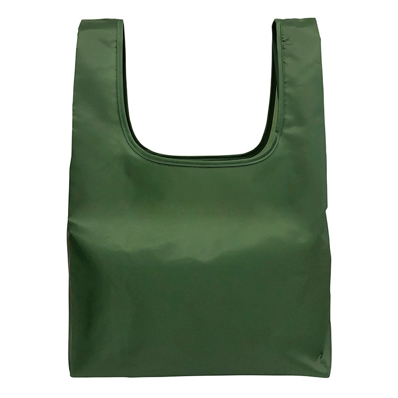 ラクスルクラフツ ECO コンパクトマイバッグ M カーキ 90320589 1個(ご注文単位100個)【直送品】