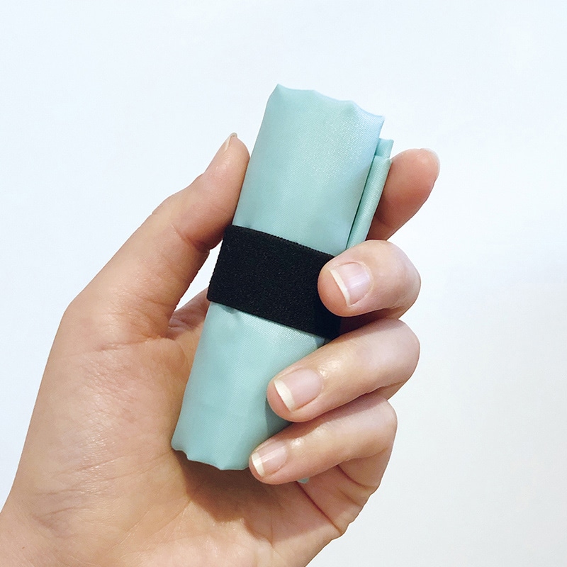 ラクスルクラフツ ECO コンパクトマイバッグ mini ミント 90319895 1個（ご注文単位100個）【直送品】