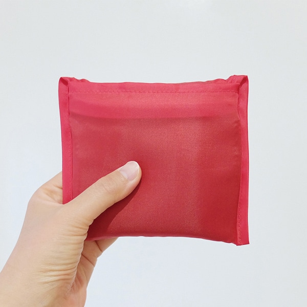 ラクスルクラフツ メッシュマイバッグ S ブラック×レッド 90319448 1枚(ご注文単位100枚)【直送品】