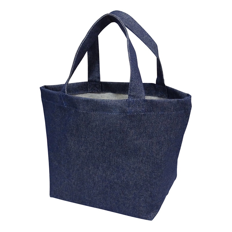 ラクスルクラフツ デニムバッグ トートS ワイド D.ブルーデニム 90308029 5枚/袋（ご注文単位20袋）【直送品】