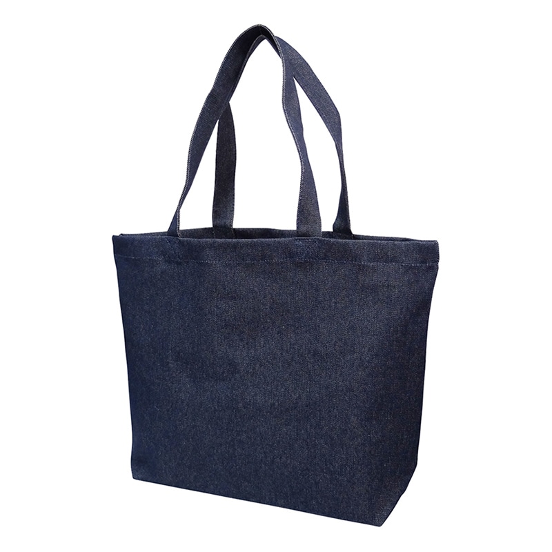 ラクスルクラフツ デニムバッグ トートM ワイド D.ブルーデニム 90309029 5枚/袋（ご注文単位20袋）【直送品】