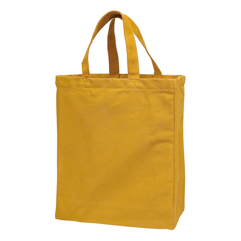 ラクスルクラフツ 厚手コットンバッグ A4マチ付 キャメル 90305074 5枚/袋（ご注文単位20袋）【直送品】