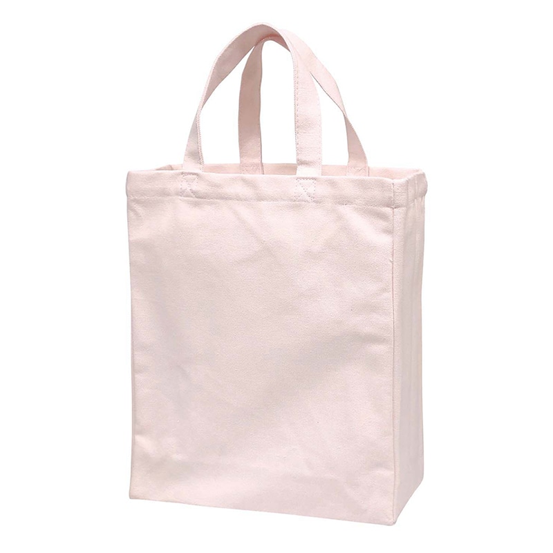 ラクスルクラフツ 厚手コットンバッグ A4マチ付 シュガーピンク 90305053 5枚/袋（ご注文単位20袋）【直送品】