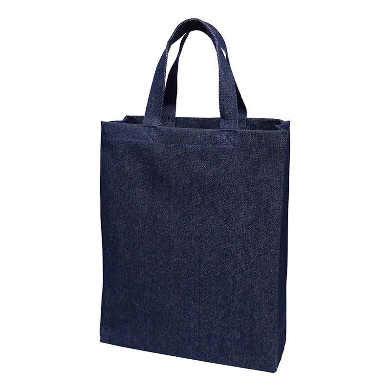 ラクスルクラフツ デニムバッグ A4マチ付 D.ブルーデニム 90305029 5枚/袋（ご注文単位20袋）【直送品】