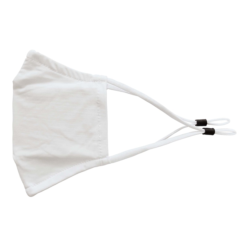 ラクスルクラフツ ストレッチ&ドライマスク ホワイト 90379401 10枚/袋（ご注文単位10袋）【直送品】