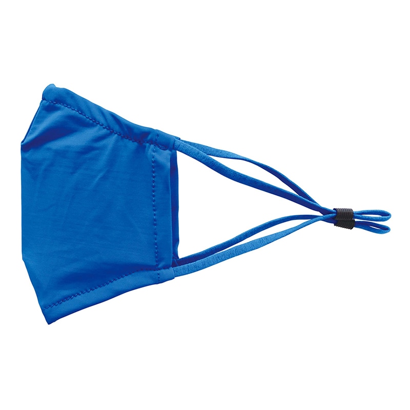 ラクスルクラフツ ストレッチ&ドライマスク ブルー 90379422 10枚/袋（ご注文単位10袋）【直送品】