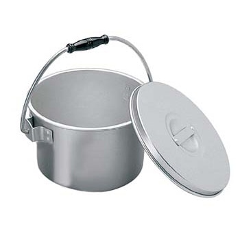 アルマイト　ジャム・バター入　225 4L　φ220×H140  1個（ご注文単位1個）【直送品】