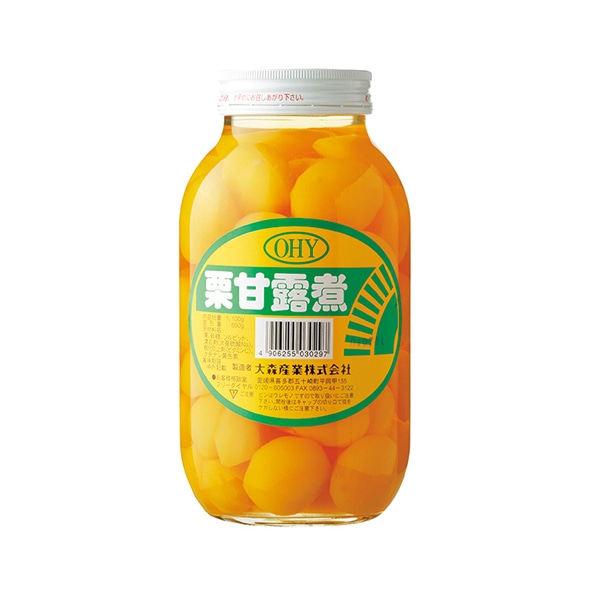 大森産業 栗甘露煮　大瓶 1100g　固形量650g 常温 1個※軽（ご注文単位1個）※注文上限数12まで【直送品】