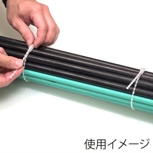 コトコ 結束バンド パセット R-300PP ナチュラル K-3034 100本/袋(ご注文単位50袋)【直送品】