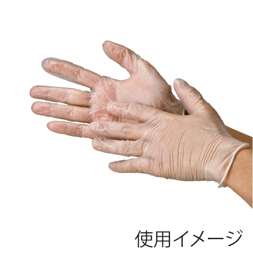 川西工業 ビニール極薄手袋　粉なし SSサイズ　100枚 2026　クリア 1箱（ご注文単位20箱）【直送品】