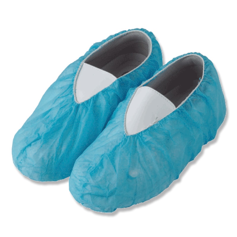 川西工業 不織布 使いきりシューズカバー #7050 ブルー 100枚/束