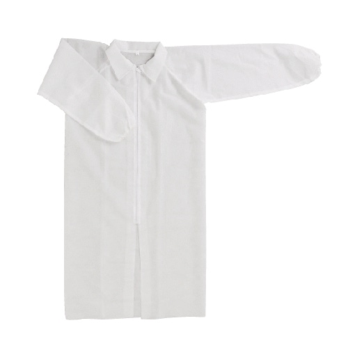 川西工業 不織布使いきり白衣 3L 50枚 7028 シロ 1箱(ご注文単位50箱)【直送品】