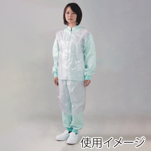 川西工業 袖付エプロン ガードファイン アルファ フリーサイズ 80枚 4448 ピンク 1箱(ご注文単位16箱)【直送品】