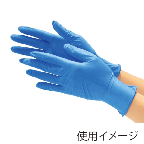 川西工業 ニトリルグローブ フェリーチェ スマート Sサイズ 粉無 100枚 2067 ブルー 100枚/箱(ご注文単位30箱)【直送品】