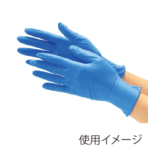 川西工業 ニトリルグローブ フェリーチェ スマート Lサイズ 粉無 100枚 2067 ブルー 100枚/箱(ご注文単位30箱)【直送品】