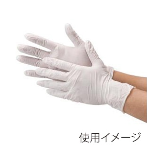 川西工業 ニトリルグローブ フェリーチェ スマート Mサイズ 粉無 100枚 2067 ホワイト 100枚/箱(ご注文単位30箱)【直送品】