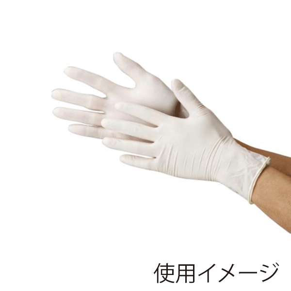 川西工業 ラテックスグローブ 2134 ナチュラル 粉無 S 100枚/箱