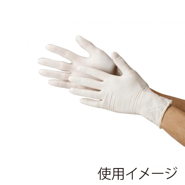 川西工業 ラテックスグローブ 2134 ナチュラル 粉無 L 100枚/箱