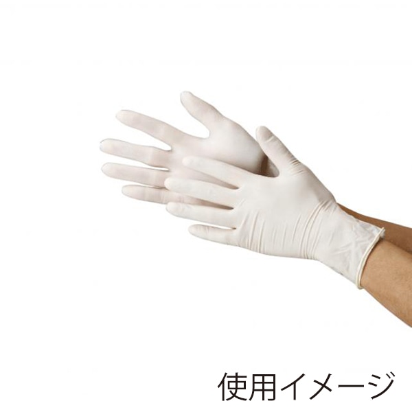 川西工業 天然ゴム使い切り手袋　粉無 M　100枚 2132　ナチュラル 1箱（ご注文単位20箱）【直送品】