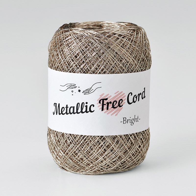 タカギ繊維 メタリックフリーコード ブライト ピンクゴールド 704 1個（ご注文単位1個）【直送品】