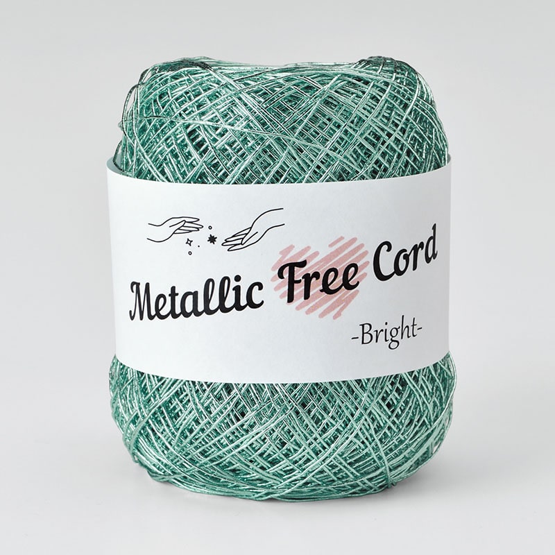 タカギ繊維 メタリックフリーコード ブライト ミント 706 1個（ご注文単位1個）【直送品】