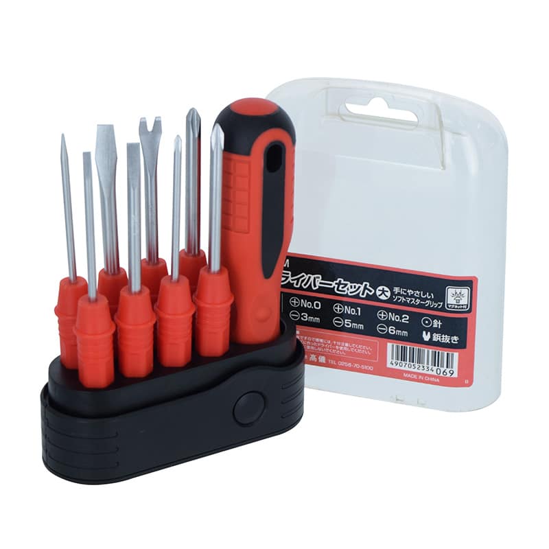 高儀 M&M ドライバーセット 8本組 大 1個（ご注文単位1個）【直送品】