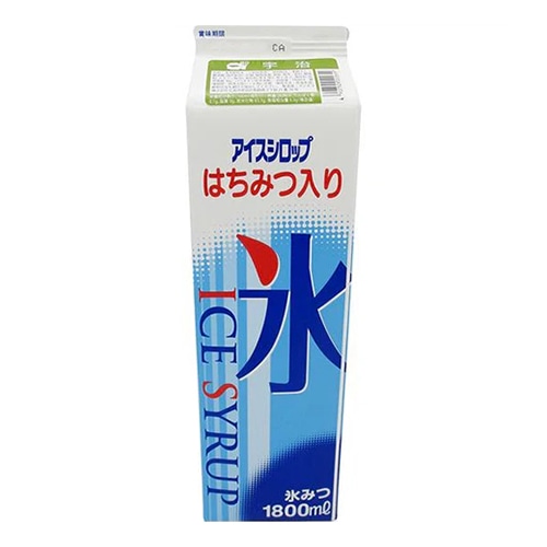 フジスコ 氷みつ　アイスシロップ　はちみつ入り 1800ml 宇治茶 1本※軽（ご注文単位1本）※注文上限数8まで【直送品】
