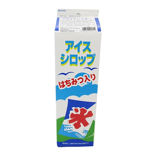 フジスコ 氷みつ　アイスシロップ　はちみつ入り 1.8L ハワイアンブルー 1本※軽（ご注文単位1本）※注文上限数8まで 【直送品】