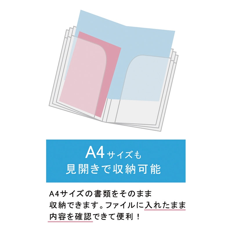 エヒメ紙工 クリアファイル A5 6P PET-FP ピンク 1個(ご注文単位3個)【直送品】