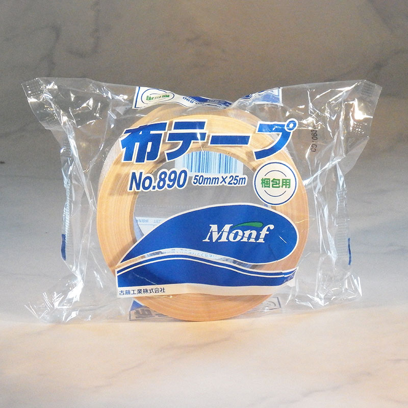 古藤工業 Monf 梱包用カラー布テープ No.890 50mm×25m 1巻(ご注文単位30巻)【直送品】