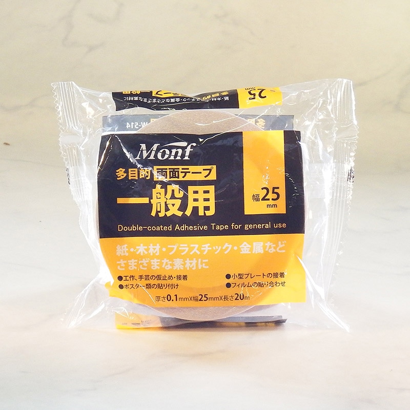 古藤工業 Monf　紙両面テープ　W-514 25mm×20m  1巻（ご注文単位12巻）【直送品】