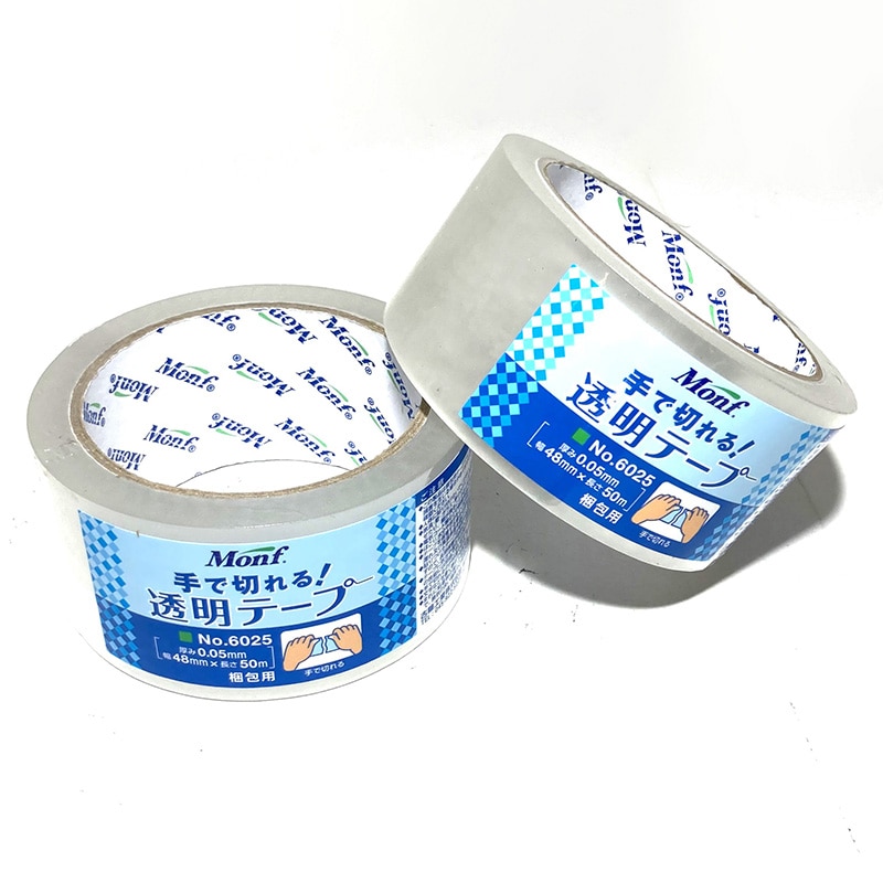 古藤工業 Monf 手で切れる透明テープ No.6025 48mm×50m 1巻