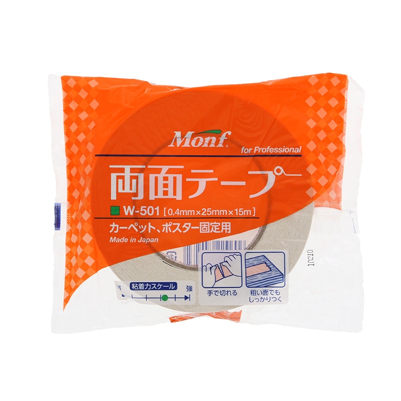 古藤工業 Monf 布両面テープ W-501 25mm×15m 1巻