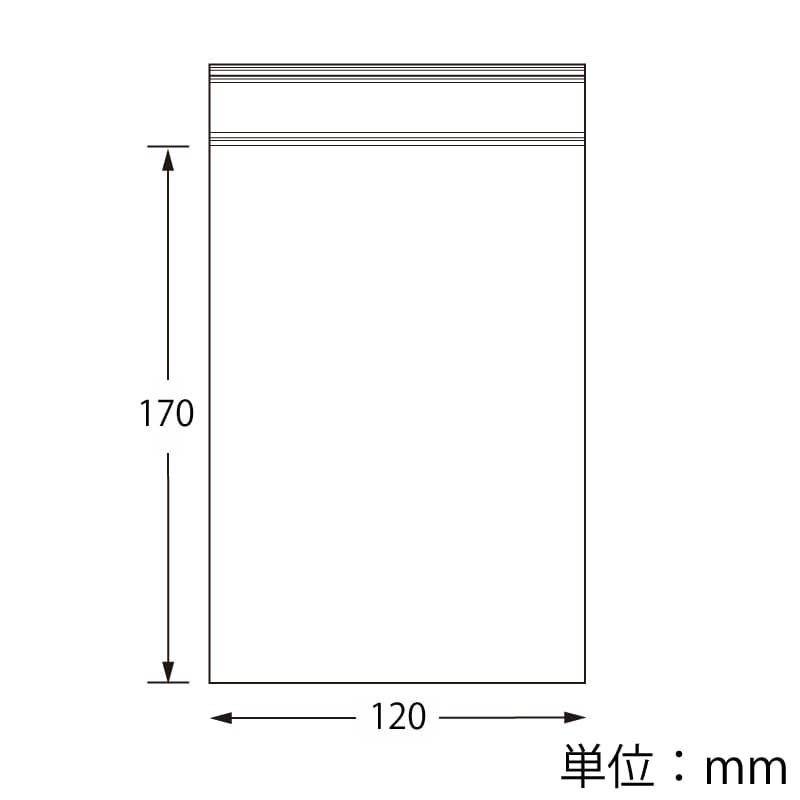生産日本社 セイニチ チャック付きポリ袋 ユニパックバイオ E-チャック EF-4 100枚/袋