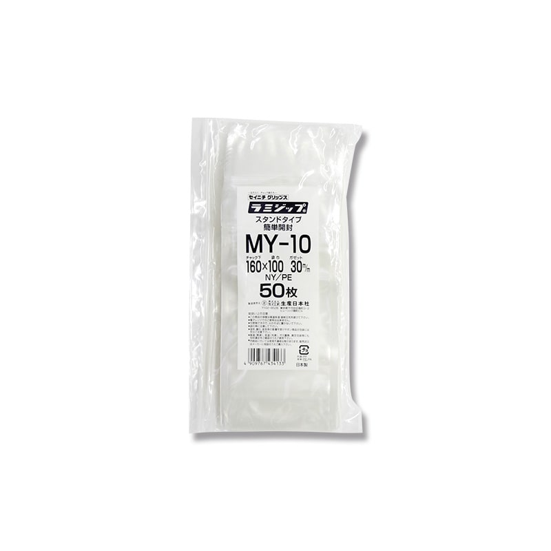 生産日本社 セイニチ ラミジップ スタンドパック 易カットNY ミシン目 MY-10 50枚/袋