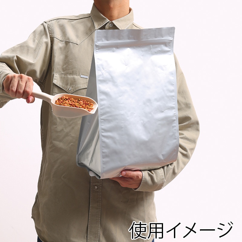 生産日本社 チャック付ポリ袋 ラミジップ サイドガゼット ワイドボックス ALタイプ WBAL-30L 25枚/袋(ご注文単位8袋)【直送品】