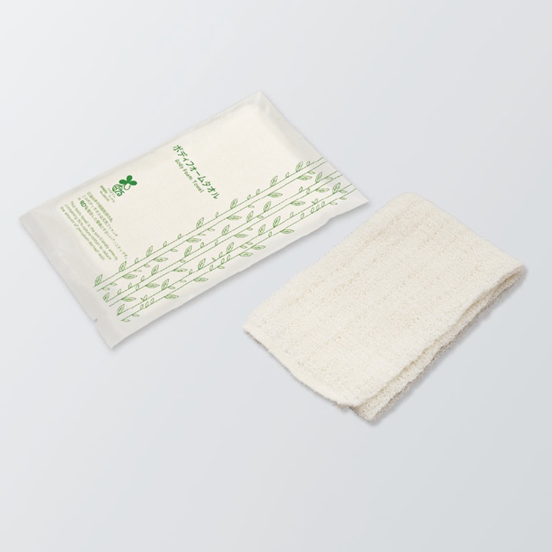 ダイト ハスク　ボディフォームタオル コットン80％　個包装 17613 250枚/束（ご注文単位2束）【直送品】