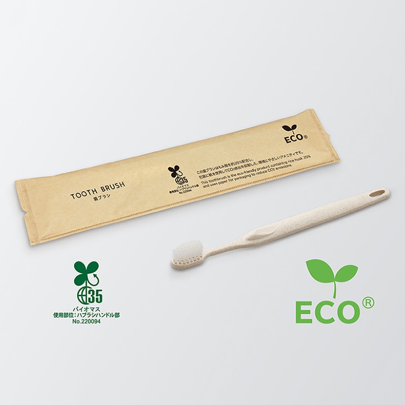 ダイト フォレスト 歯ブラシセット シオンH35 歯磨き粉3g付 エコナチュラル 52442 250本/箱（ご注文単位4箱）【直送品】