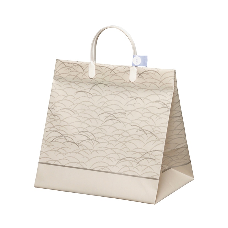 日生化学 手提げポリ袋　パールバッグ 特小 草柄 10枚/袋（ご注文単位20袋）【直送品】