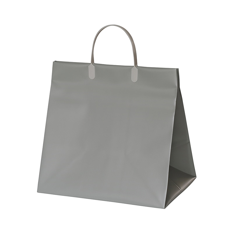 日生化学 手提げポリ袋　パールバッグ　プレーン 特小 グレー 10枚/束（ご注文単位20束）【直送品】