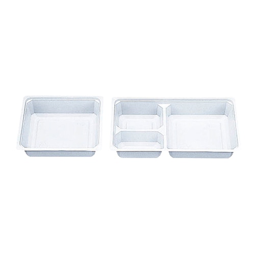 エフピコチューパ 仕出し弁当容器　紙ボックス　中仕切 110-40 W　白 50枚/袋（ご注文単位6袋）【直送品】