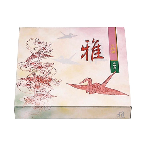 エフピコチューパ 仕出し弁当容器 紙ボックス 一体型 80-80 雅 50枚/袋(ご注文単位6袋)【直送品】