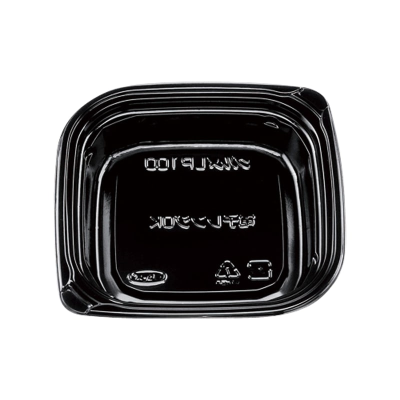 エフピコチューパ 惣菜容器 グルメ LP100 本体 黒 100枚/袋