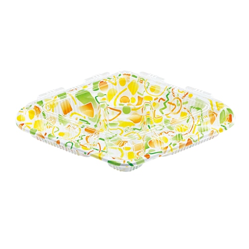 エフピコチューパ おにぎり容器　M-2　本体・蓋セット  トリオカラー 100枚/袋（ご注文単位8袋）【直送品】