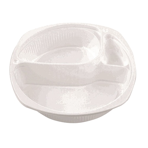 エフピコチューパ カレー容器 AP-217 本体 白 50枚/袋(ご注文単位12袋)【直送品】