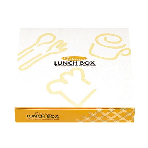 エフピコチューパ 仕出し弁当容器　紙ボックス　一体型 75-75 ランチボックス 50枚/袋（ご注文単位6袋）【直送品】