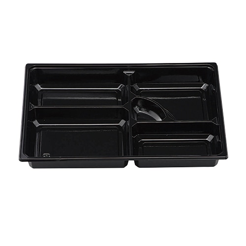 エフピコチューパ 仕出し弁当容器　紙ボックス　PS中仕切 90-65A 黒 50枚/束（ご注文単位6束）【直送品】