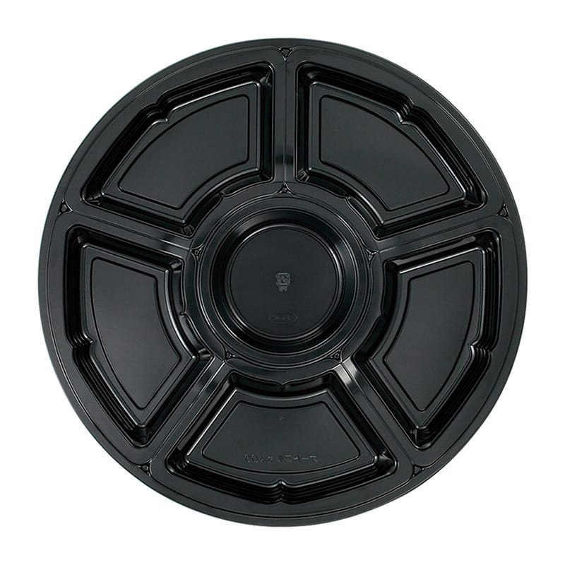 エフピコチューパ オードブル容器 オードブル丸400 本体 黒 CP530955 10枚/袋（ご注文単位10袋）【直送品】