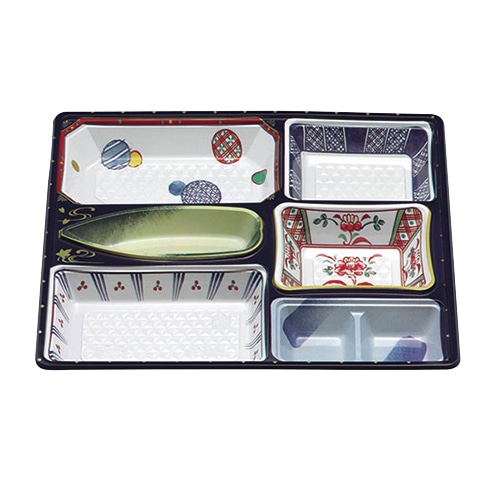 エフピコチューパ 仕出し容器　W・料亭中仕切　73-B  京焼 20枚/袋（ご注文単位8袋）【直送品】